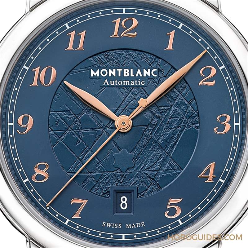 冰川紋藍(lán)面,暮色下的白朗峰頂印象|Montblanc明星傳承系列限量新作-復(fù)刻表