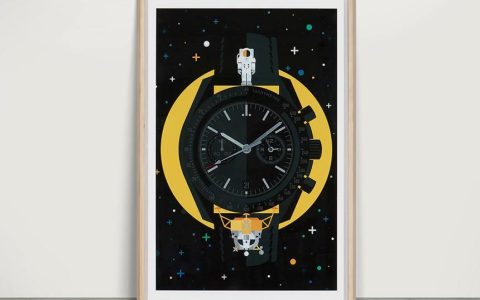 Eerune手表藝術(shù)海報(bào)也是時(shí)鐘