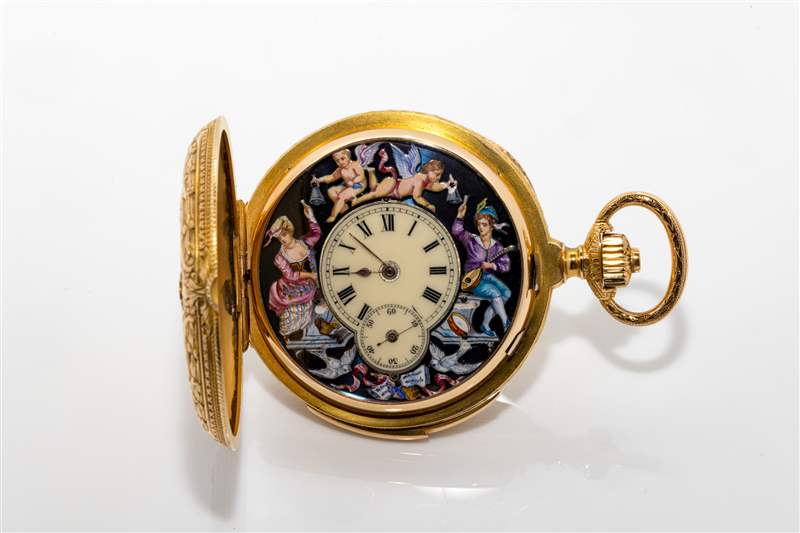 1894年Jacquemarts懷表三問報時表,配備LeCoultre機芯19/20 RMS