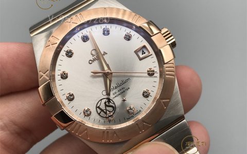 VS廠(SBF廠)歐米茄星座38mm間金白做工如何,對(duì)比正品怎么樣