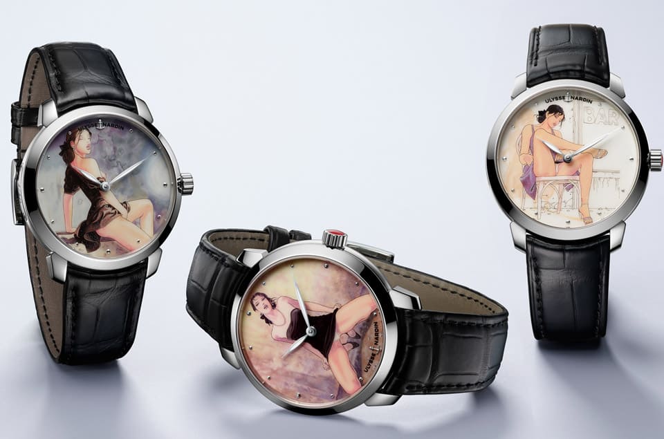 致敬經(jīng)典情色漫畫40周年里程碑雅典表打造米羅馬那哈聯(lián)名彩繪限量藝術(shù)表