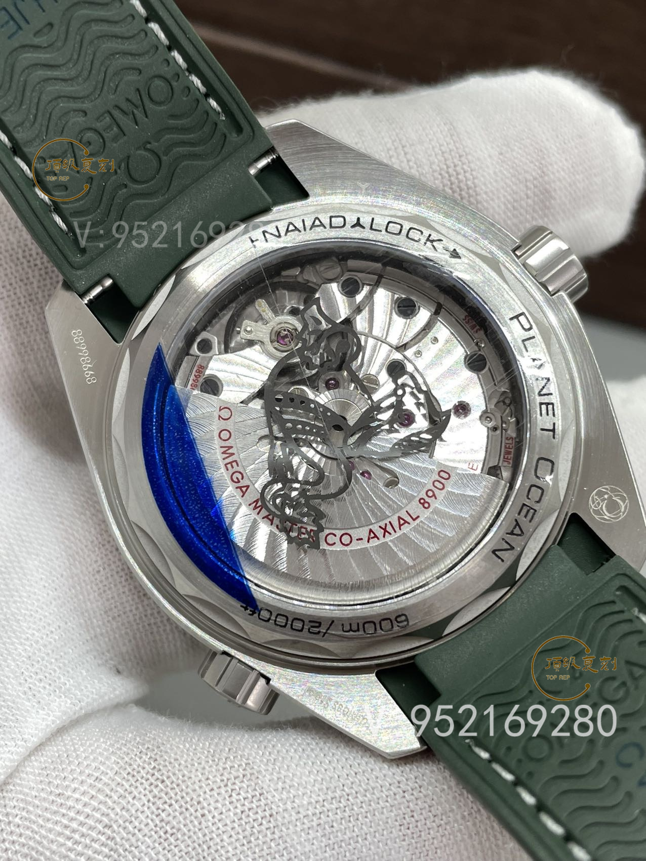 VS廠歐米茄海馬600新品綠圈磨砂盤(215.32.44.21.06.001)介紹